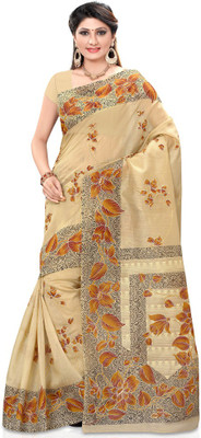 

Shelina Printed Fashion Cotton Saree(Beige)