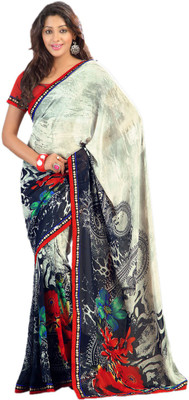 

Party Wear Dresses Printed Fashion Art Silk Saree(Multicolor), Multicolor153