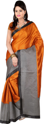 

Indrani Striped Fashion Silk Saree(Multicolor, Yellow