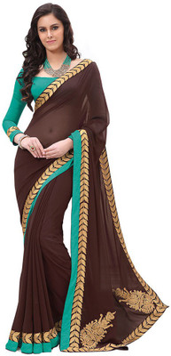 

Party Wear Dresses Printed Fashion Pure Chiffon Saree(Multicolor), Multicolor396