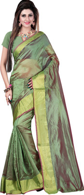 

Sanju Sarees Solid Fashion Art Silk Saree(Green)