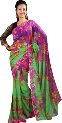 

Anushree Saree Self Design Fashion Georgette Saree(Multicolor), Green