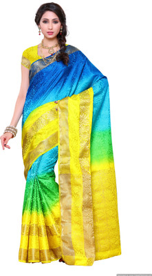 Mimosa Woven Ikkat Art Silk Saree(Multicolor), Multy