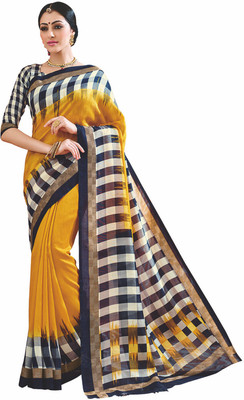 

Sunaina Printed Fashion Silk Cotton Blend Saree(Multicolor)