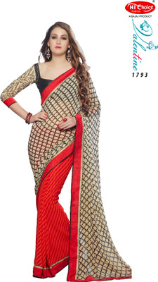 

Hi-Choice Printed Fashion Georgette Saree(Red)
