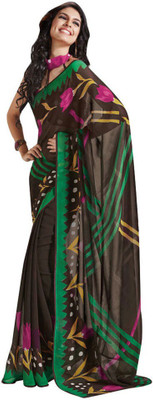 

Party Wear Dresses Printed Fashion Pure Chiffon Saree(Multicolor)
