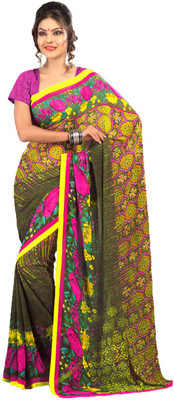 

Party Wear Dresses Printed Fashion Art Silk Saree(Multicolor), Multicolor179