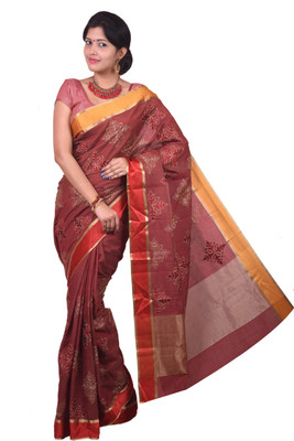 

Mimosa Woven Kanjivaram Chiffon Saree(Maroon)