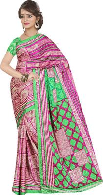 

Khushali Self Design, Printed Fashion Jacquard Saree(Multicolor)
