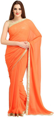 

Lime Solid Fashion Georgette Saree(Orange)