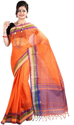 

Hawai Self Design Fashion Cotton Saree(Orange)