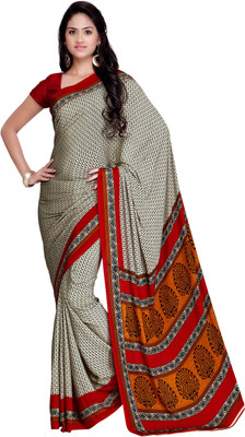

Goodfeel Floral Print Fashion Silk Saree(Multicolor), Red