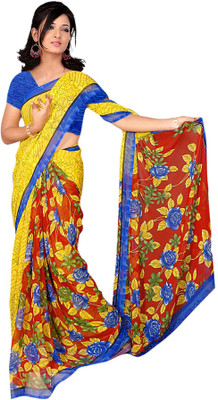 

Khoobee Printed Fashion Georgette Saree(Multicolor)