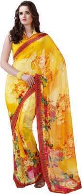 

Kanheyas Printed Daily Wear Handloom Georgette Saree(Multicolor)