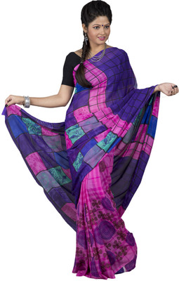

Hawai Printed Fashion Georgette Saree(Multicolor)