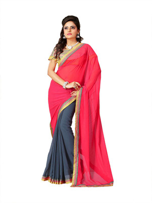 

Party Wear Dresses Printed Fashion Georgette Saree(Multicolor)