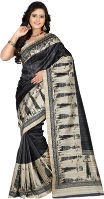 Vastrakala Printed Bollywood Art Silk Saree(Multicolor) available at flipkart for Rs.440