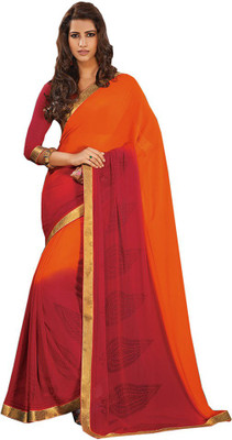 

Indian Wear Online Printed Fashion Pure Chiffon Saree(Multicolor), Multicolor474