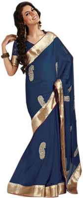 

Party Wear Dresses Printed Fashion Pure Chiffon Saree(Multicolor), Multicolor338