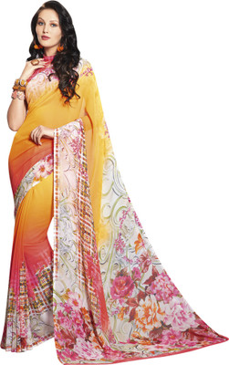 

Vishal Self Design Bollywood Georgette Saree(Yellow)