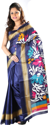 

Anushree Saree Self Design Fashion Satin Saree(Multicolor), Blue