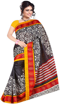 

Party Wear Dresses Printed Fashion Art Silk Saree(Multicolor)