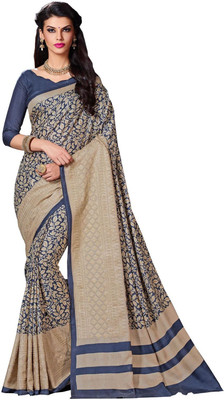 

Aesha Embroidered Fashion Tussar Silk Saree(Blue)