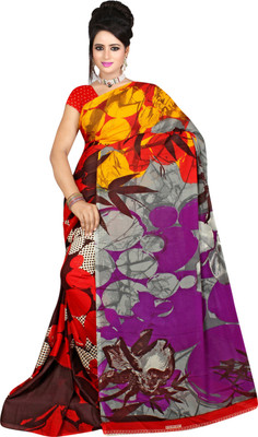 

Jiya Self Design, Printed Fashion Georgette Saree(Multicolor)