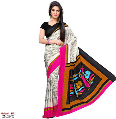 

Sunaina Printed Bhagalpuri Art Silk Saree(Multicolor)