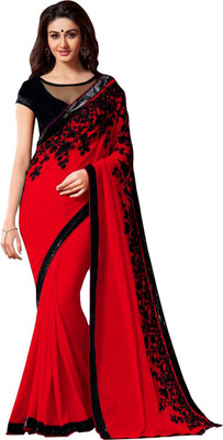 

Parishi Fashion Embroidered Fashion Georgette Saree(Multicolor)