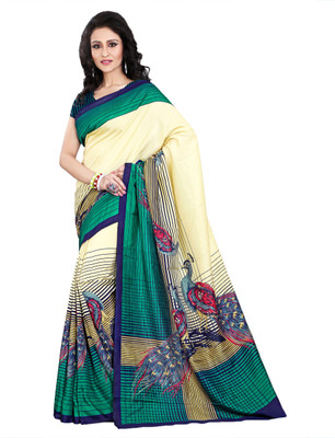 

Miraan Printed Bhagalpuri Art Silk Saree(Multicolor)