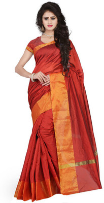 Cozee Shopping Woven Bollywood Velvet, Net Saree(Red) available at flipkart for Rs.399