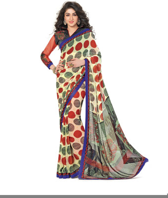 

Ridham Sarees Embroidered Fashion Handloom Georgette Saree(Multicolor)