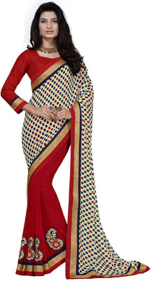 

Desi Butik Embroidered Fashion Georgette Saree(Multicolor)