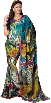 

Saara Printed Fashion Georgette Saree(Multicolor)