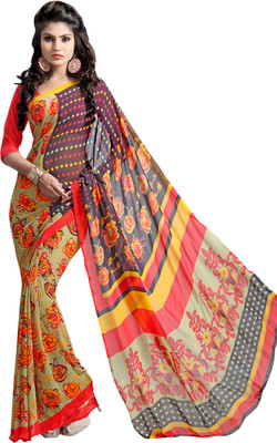 

Kanheyas Printed Daily Wear Handloom Georgette Saree(Multicolor)