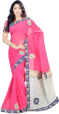 

Ishin Printed Fashion Chiffon Saree(Purple)