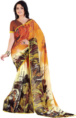 

Ridham Sarees Printed Daily Wear Handloom Chiffon Saree(Multicolor)