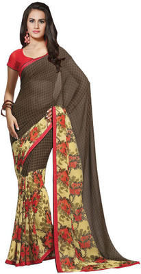 

Party Wear Dresses Printed Fashion Pure Chiffon Saree(Multicolor), Multicolor552