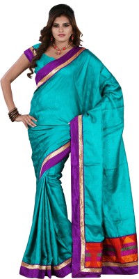 

Weavedeal Embellished Banarasi Brocade Saree(Light Green)