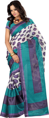 

Indrani Striped Fashion Silk Saree(Multicolor), Blue