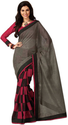 

Party Wear Dresses Printed Fashion Pure Chiffon Saree(Multicolor)