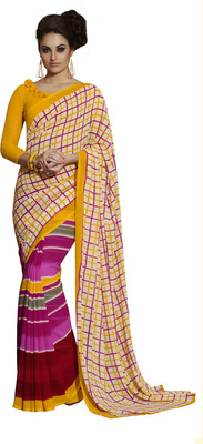 

Khushali Self Design, Printed Fashion Georgette Saree(Beige, Yellow, Multicolor), Beige;multicolor;yellow