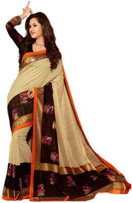 

Jhilmil Printed Bhagalpuri Art Silk Saree(Multicolor)