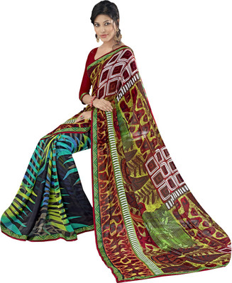 

Lovelylook Printed Fashion Georgette Saree(Multicolor)