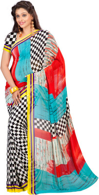 

Party Wear Dresses Printed Fashion Art Silk Saree(Multicolor), Multicolor269