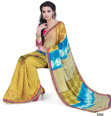 

Ridham Sarees Printed Fashion Handloom Chiffon Saree(Multicolor)
