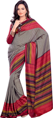 

Sunaina Printed Fashion Art Silk Saree(Multicolor), Red