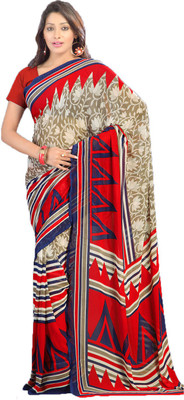 

Party Wear Dresses Printed Fashion Art Silk Saree(Multicolor), Multicolor189