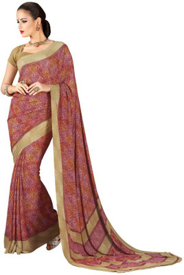 

Desi Look Floral Print Fashion Georgette Saree(Multicolor)